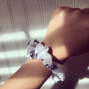 Handmade bandanna scrunchie